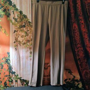 NWOT: Rafaella Sze 16 Beige Tan Khaki Straight Leg Pull On Pants